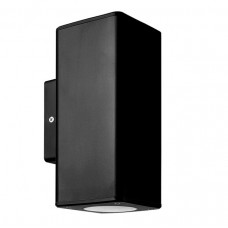 Φωτιστικό Τετράγωνο Διπλής Κατεύθυνσης 2xGU10 230V Πλαστικό IP54 Μαύρο 3-0760211